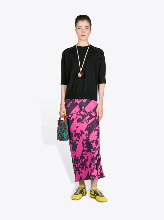 Printed Midi Skirt