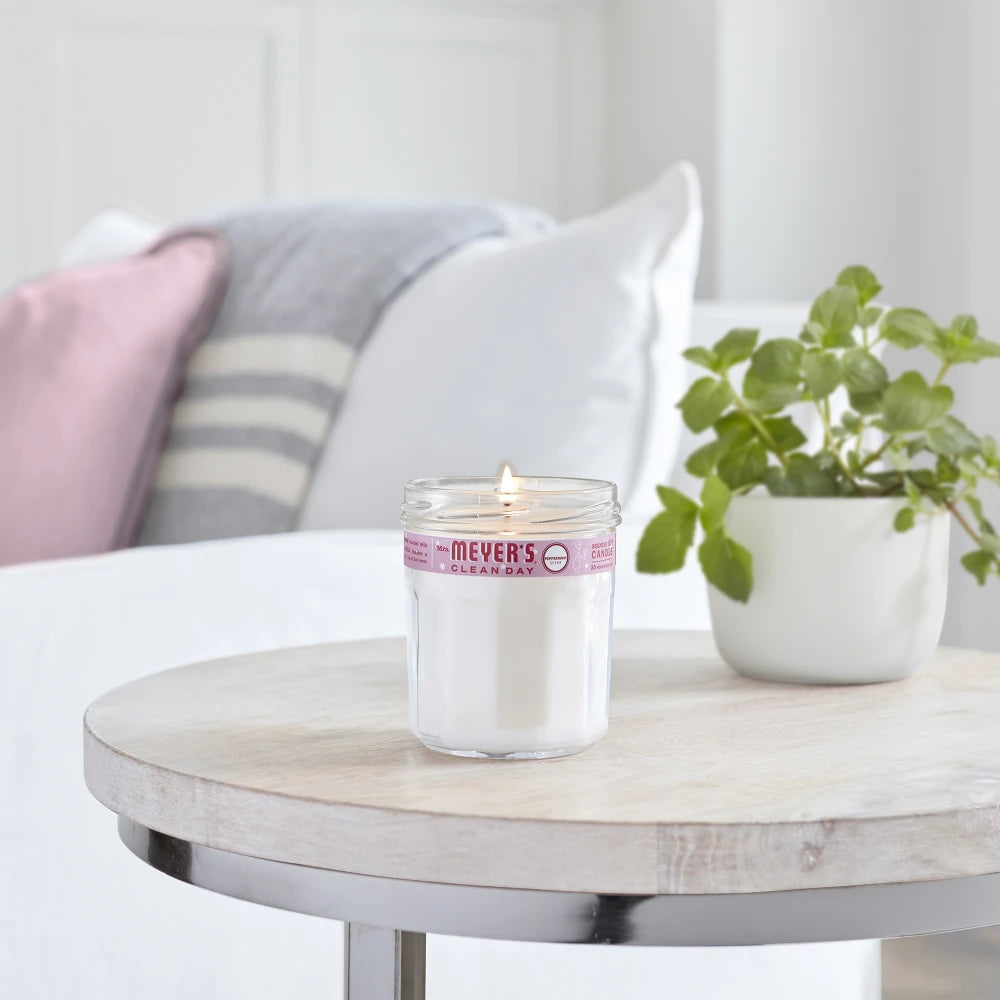 Mrs. Meyers Peppermint Soy Candle Large - with Garden-Inspired Scent
