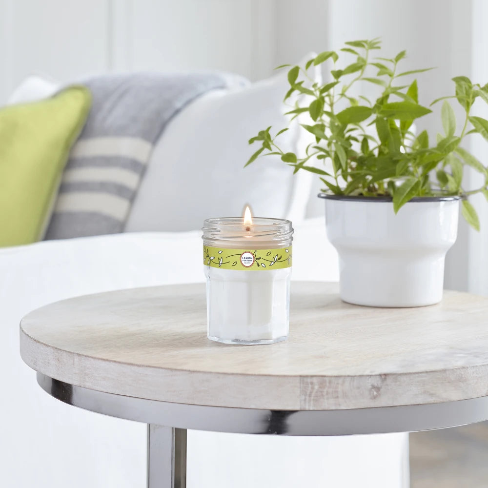 Mrs. Meyers Lemon Verbena Soy Candle Small - with Garden-Inspired Scent