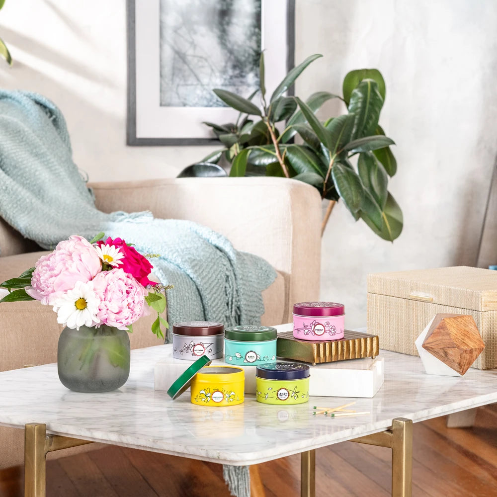 Mrs. Meyers Rain Water Tin Candle - with Garden-Inspired Scent