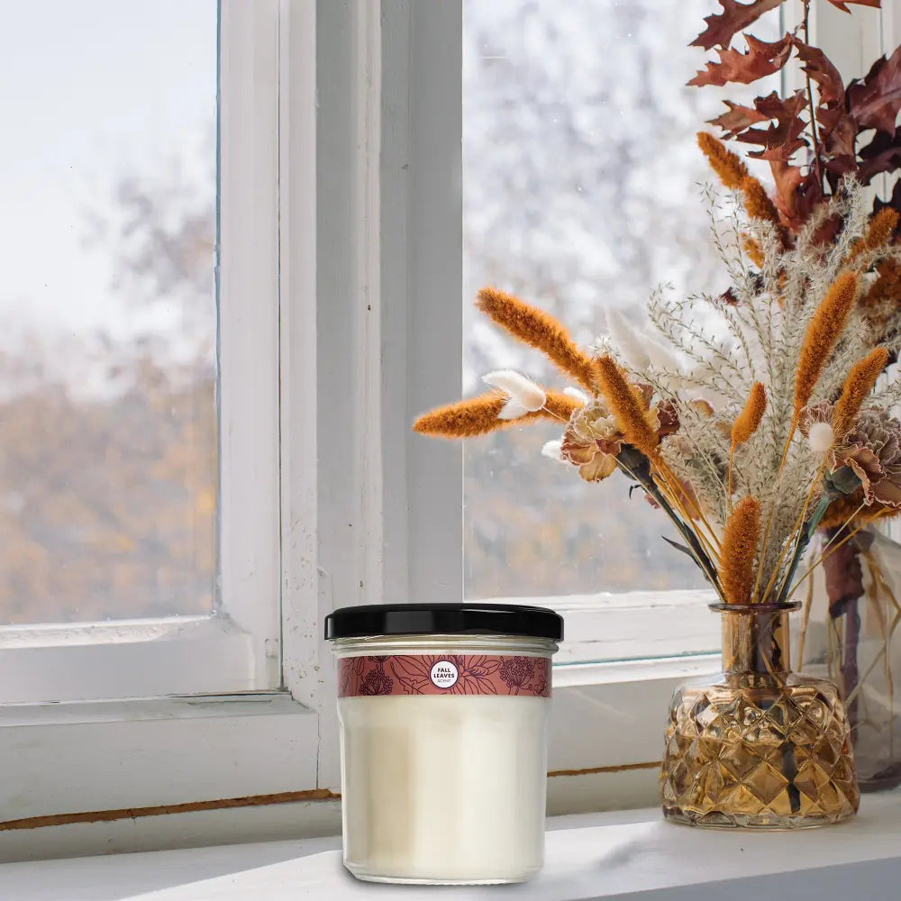 Mrs. Meyers Fall Leaves Soy Candle Large - with Garden-Inspired Scent