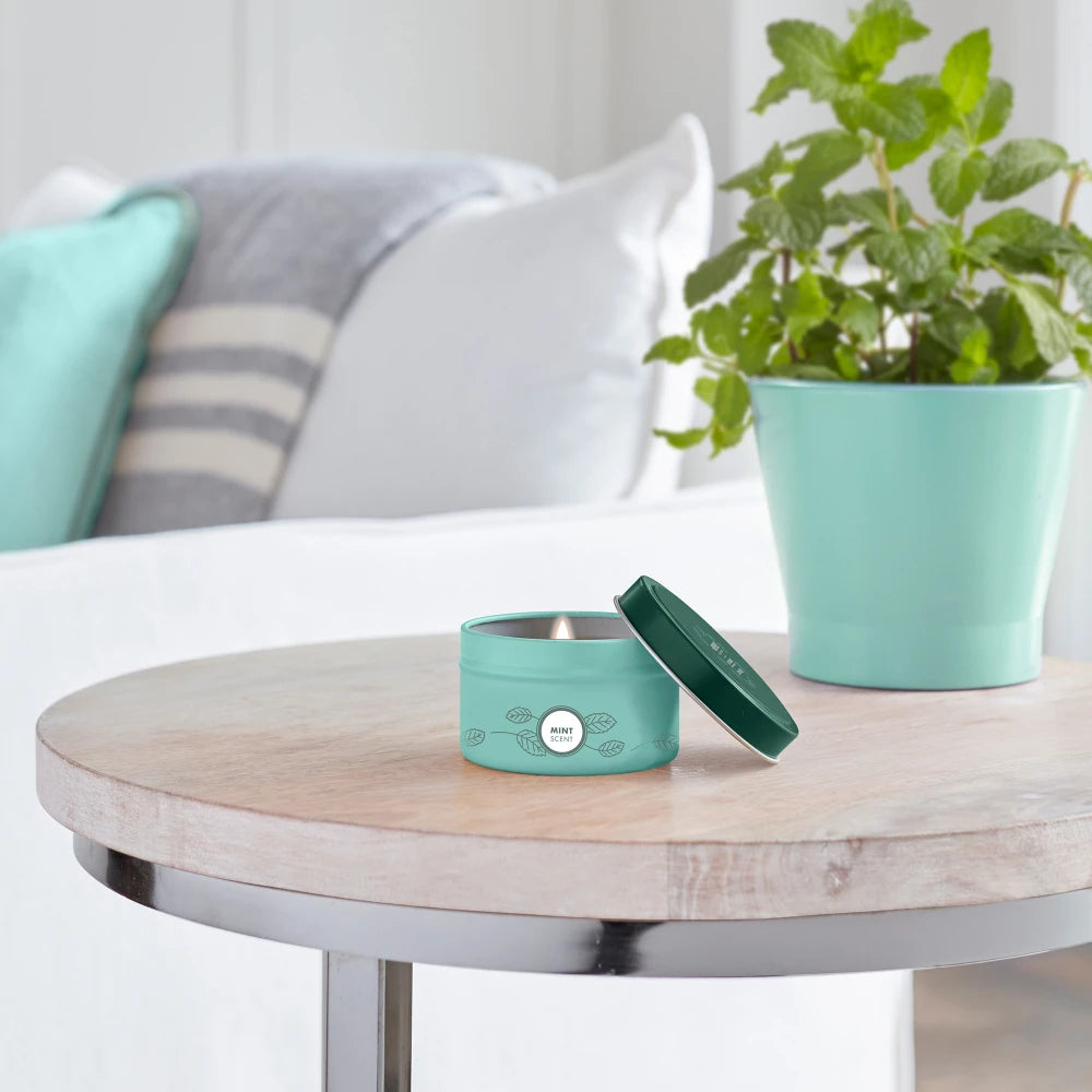 Mint Tin Candle Mrs. Meyers - with Garden-Inspired Scent