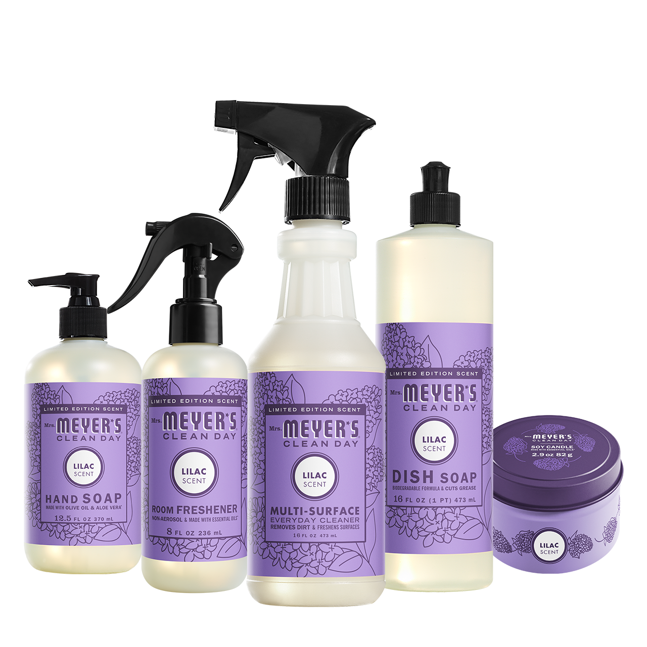 Mrs. Meyers Lilac Collection - with Everyday Cleansing