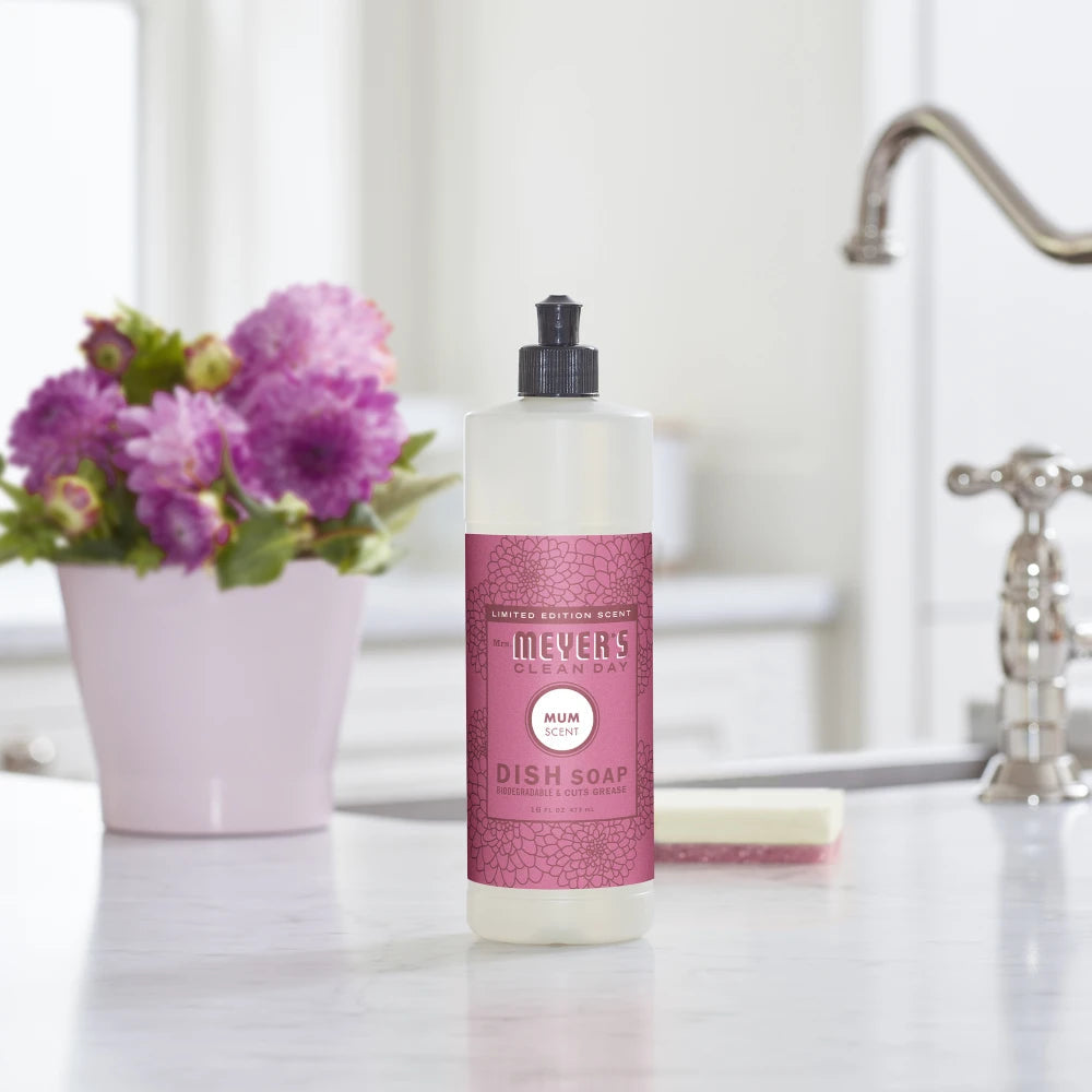 Mum Dish Soap Mrs. Meyers - with Kitchen Cleanup
