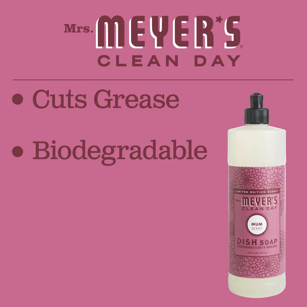 Mum Dish Soap Mrs. Meyers - with Kitchen Cleanup