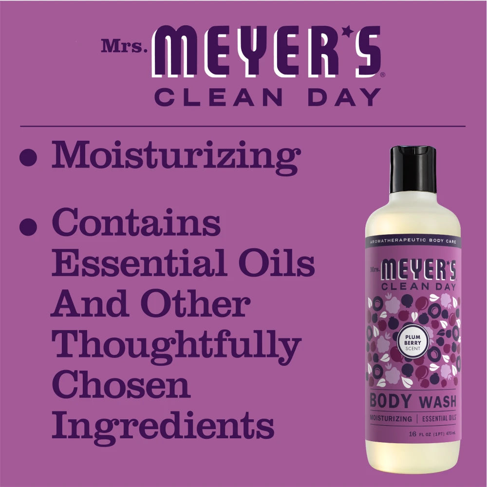 Mrs. Meyers Plum Berry Body Wash - with Daily Cleansing