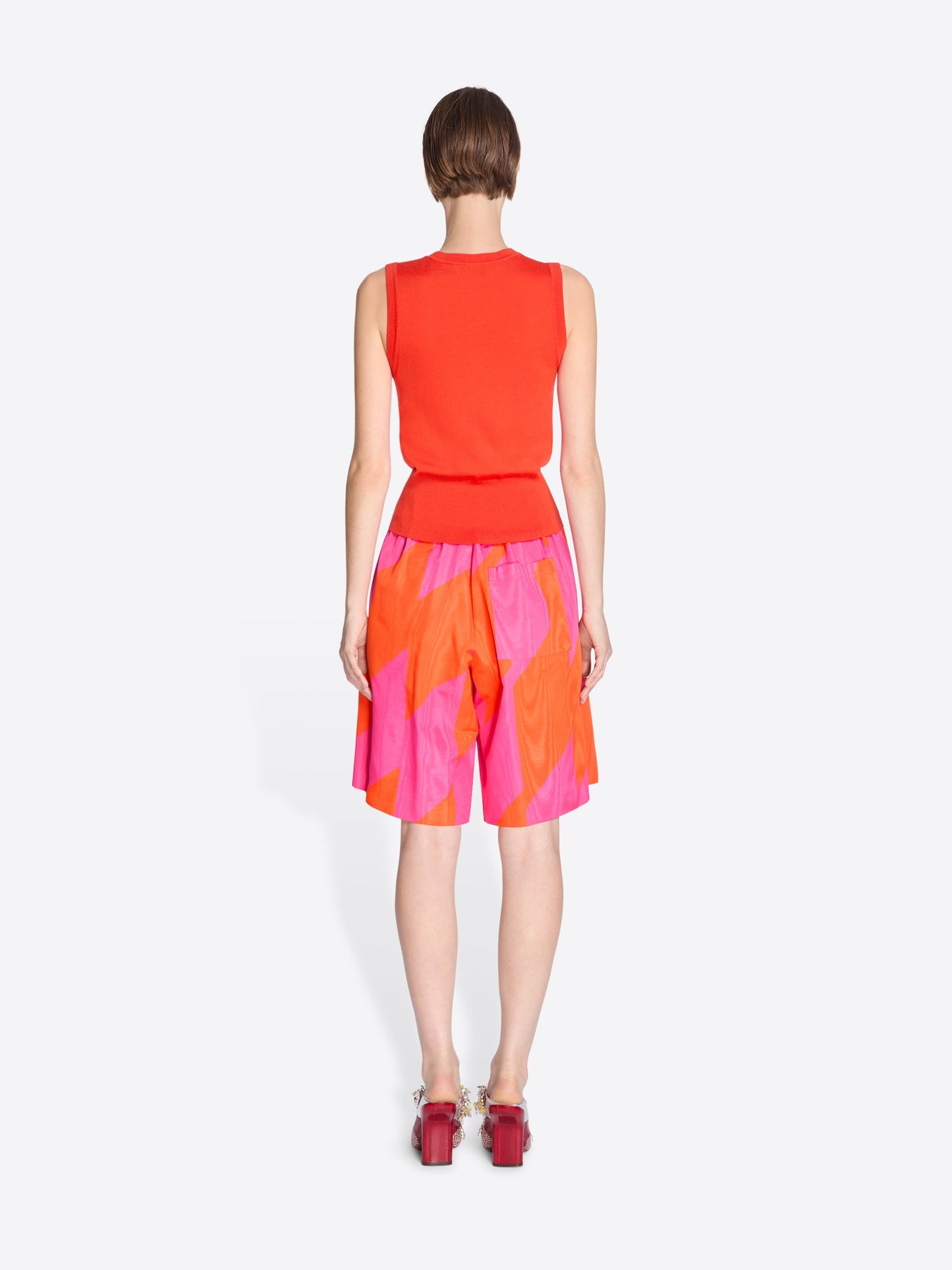 Printed Moirﾨﾦ Shorts