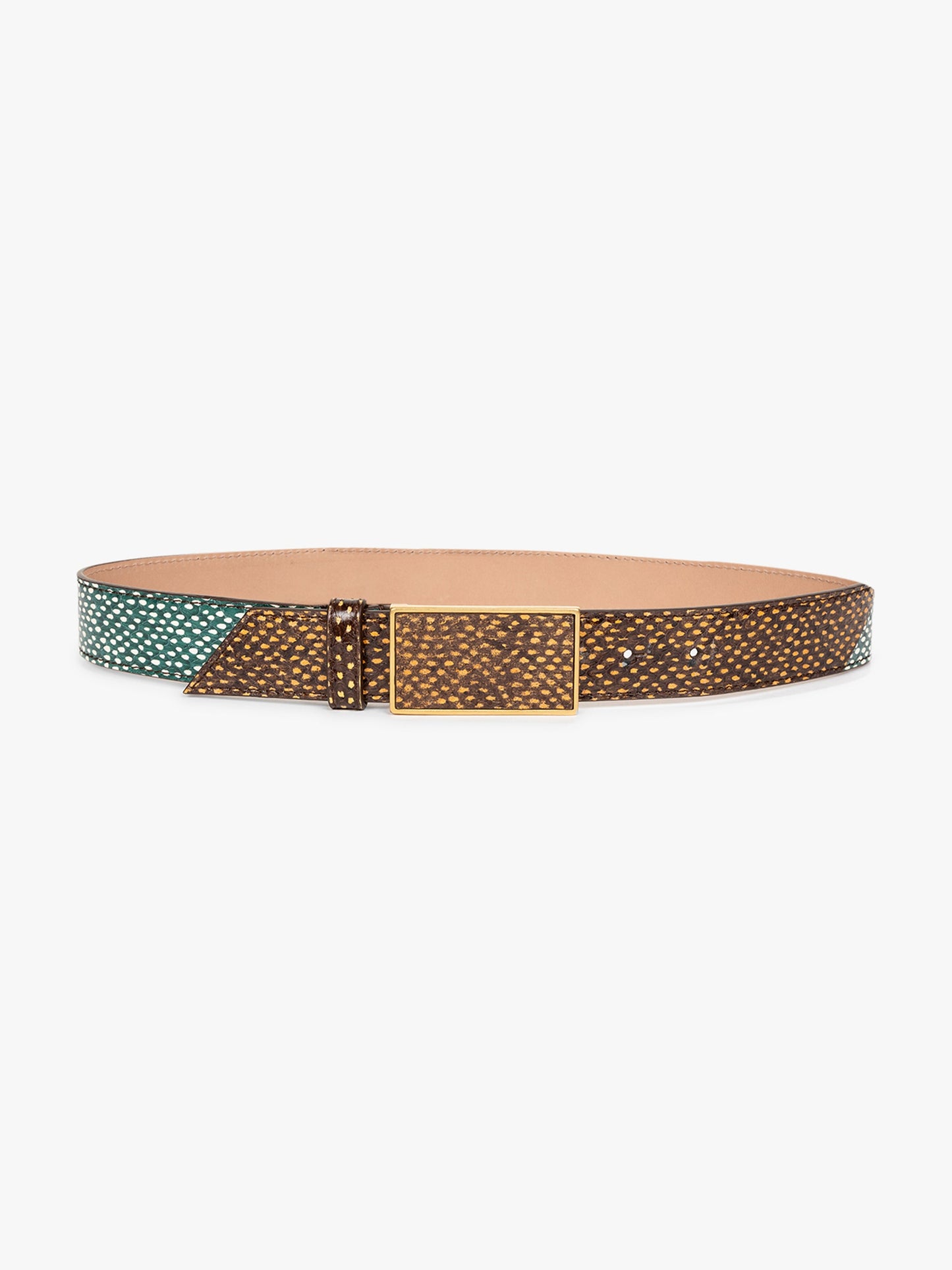 Printed Leather Belt