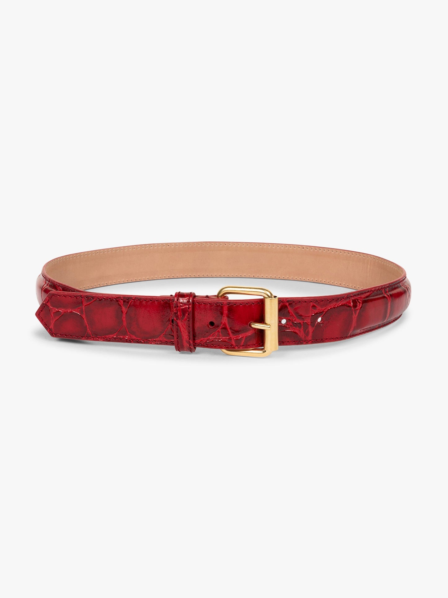 Printed Leather Belt