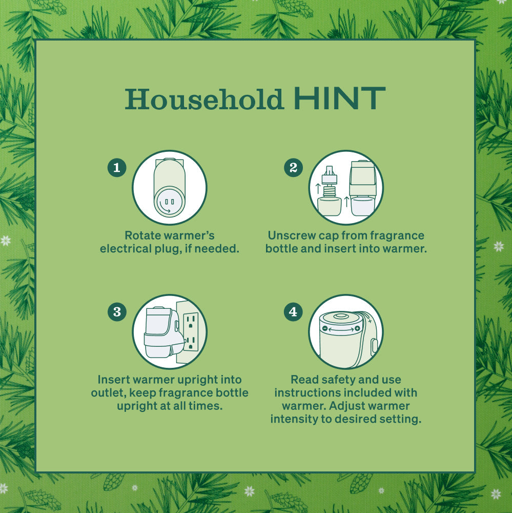 Iowa Pine Plug In Scented Oil Refill 2 - Pack - with Garden-Inspired Scent