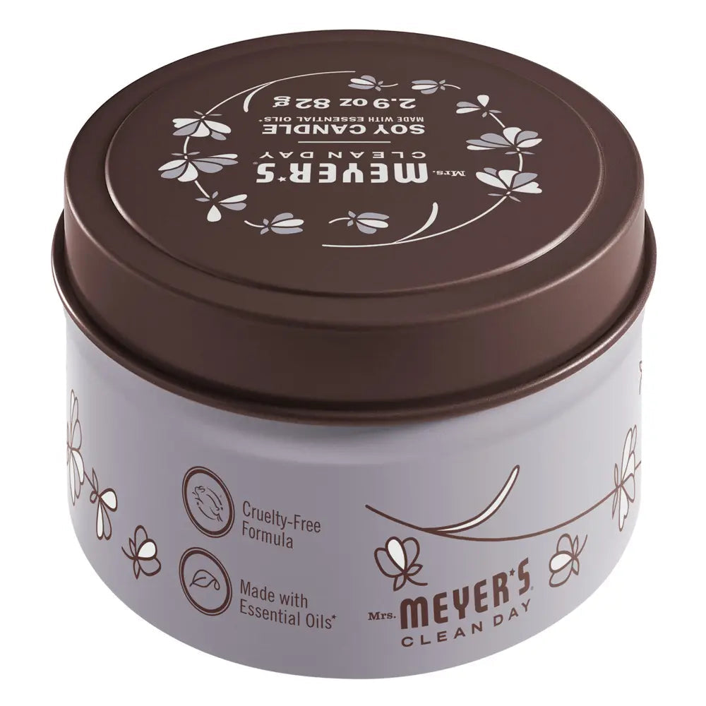 Mrs. Meyers Lavender Tin Candle - with Garden-Inspired Scent
