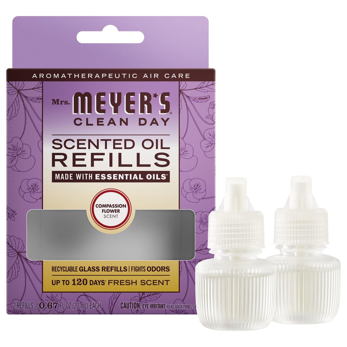 Compassion Flower Plug In Scented Oil Refill 2 - Pack - with Garden-Inspired Scent