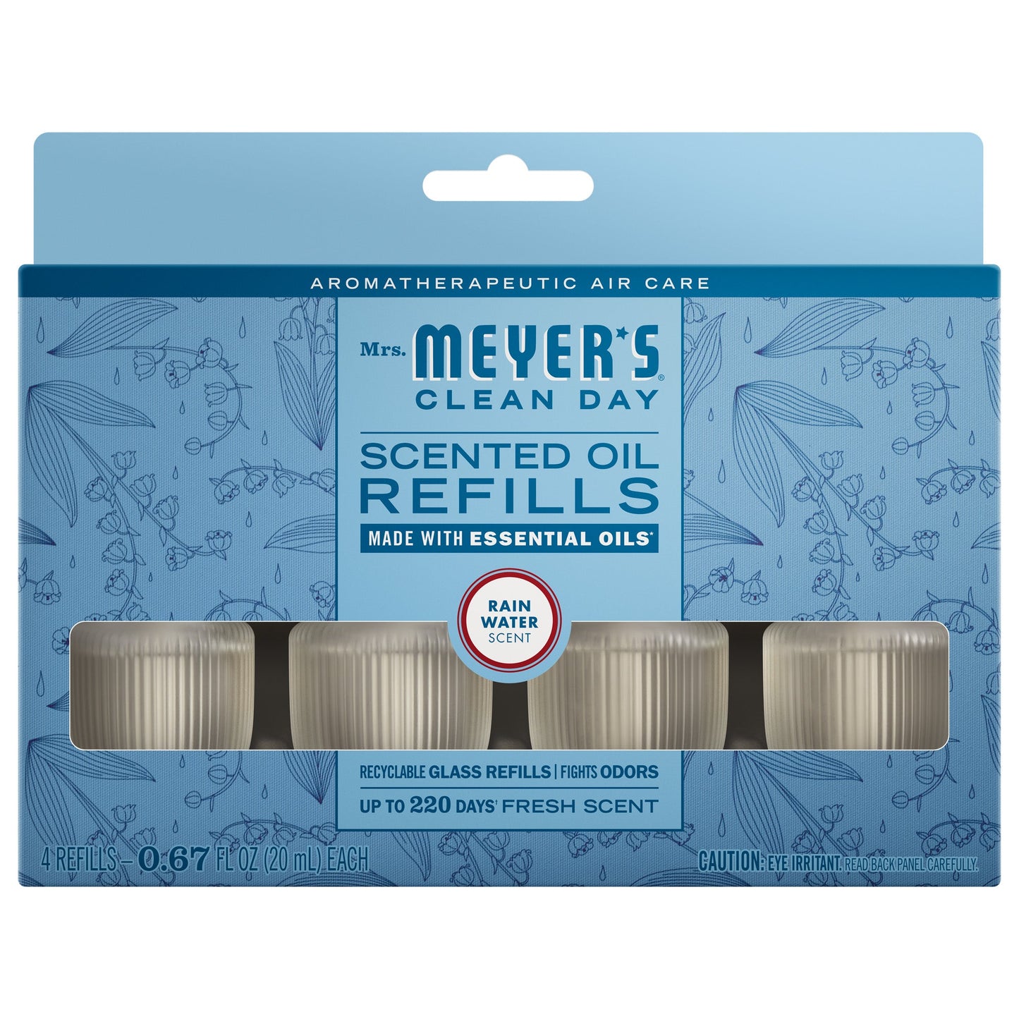 Rain Water Plug In Scented Oil Refill 4 - Pack - with Garden-Inspired Scent