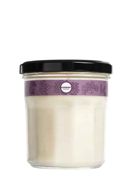 Elderberry Soy Candle Large - with Garden-Inspired Scent