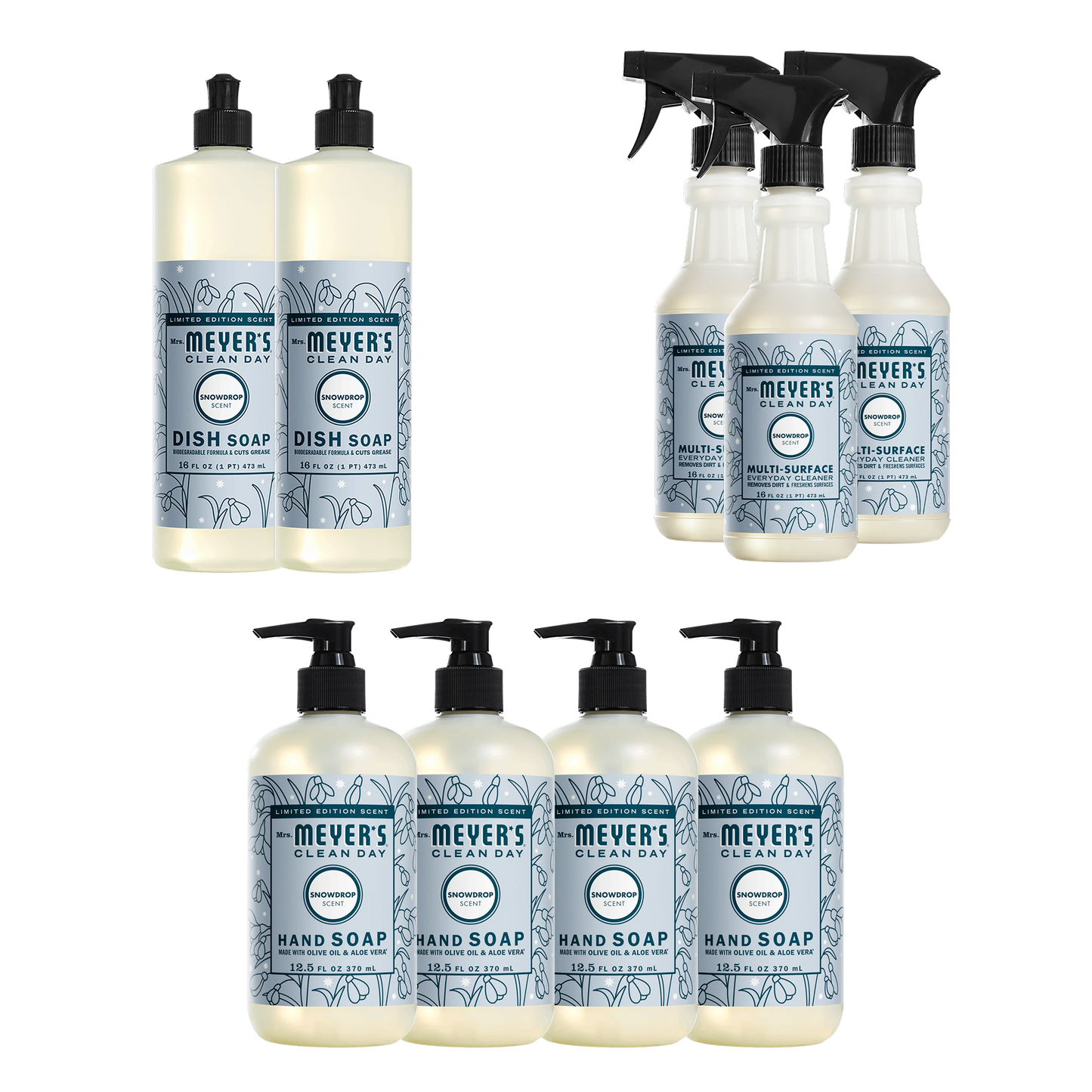 Snowdrop Essentials Plus 9 - Count Bundle - with Everyday Cleansing