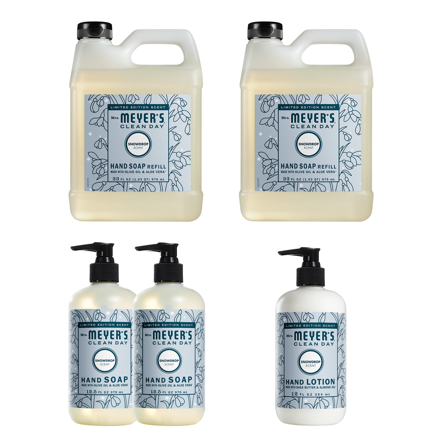Snowdrop Hand Care Plus 5 - Count Bundle - with Everyday Cleansing