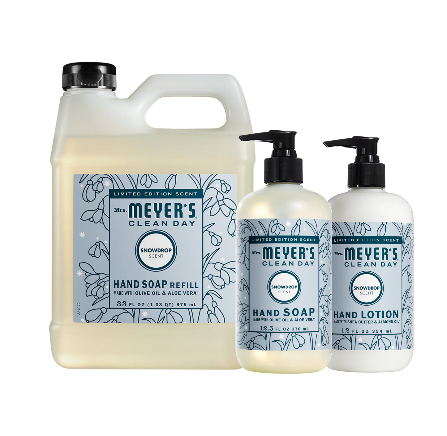 Snowdrop Hand Care 3 - Count Bundle - with Everyday Cleansing