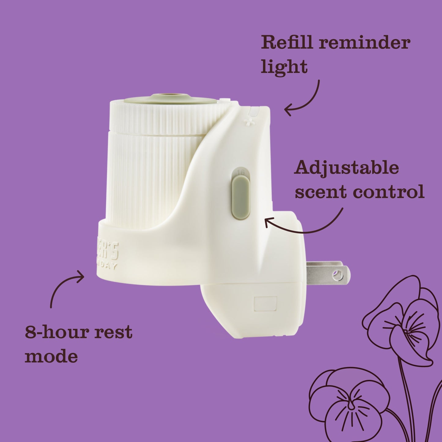 Compassion Flower Plug In Scented Oil Refill 2 - Pack - with Garden-Inspired Scent