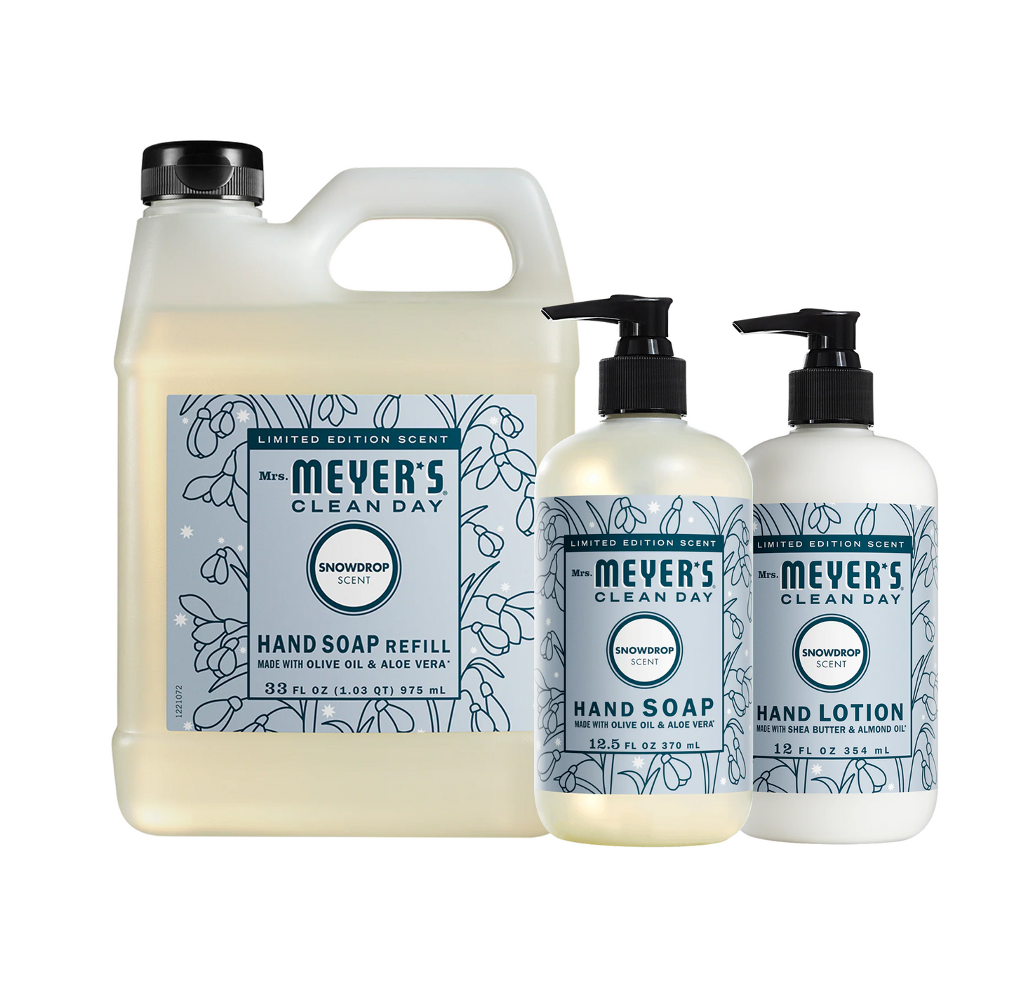 Snowdrop Hand Care 3 - Count Bundle - with Everyday Cleansing