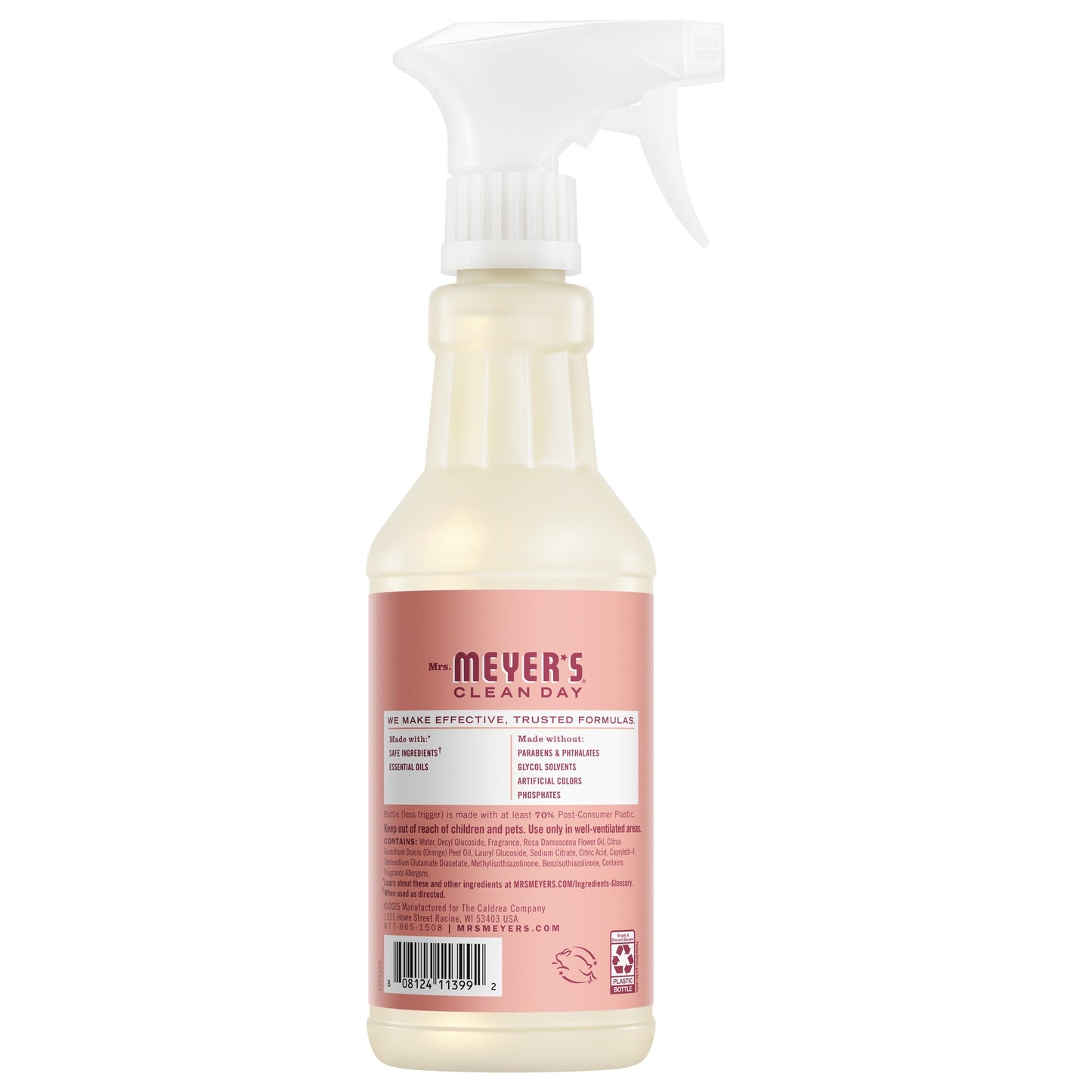 Mrs. Meyers Rose Multi - Surface Everyday Cleaner - with Everyday Surface Care