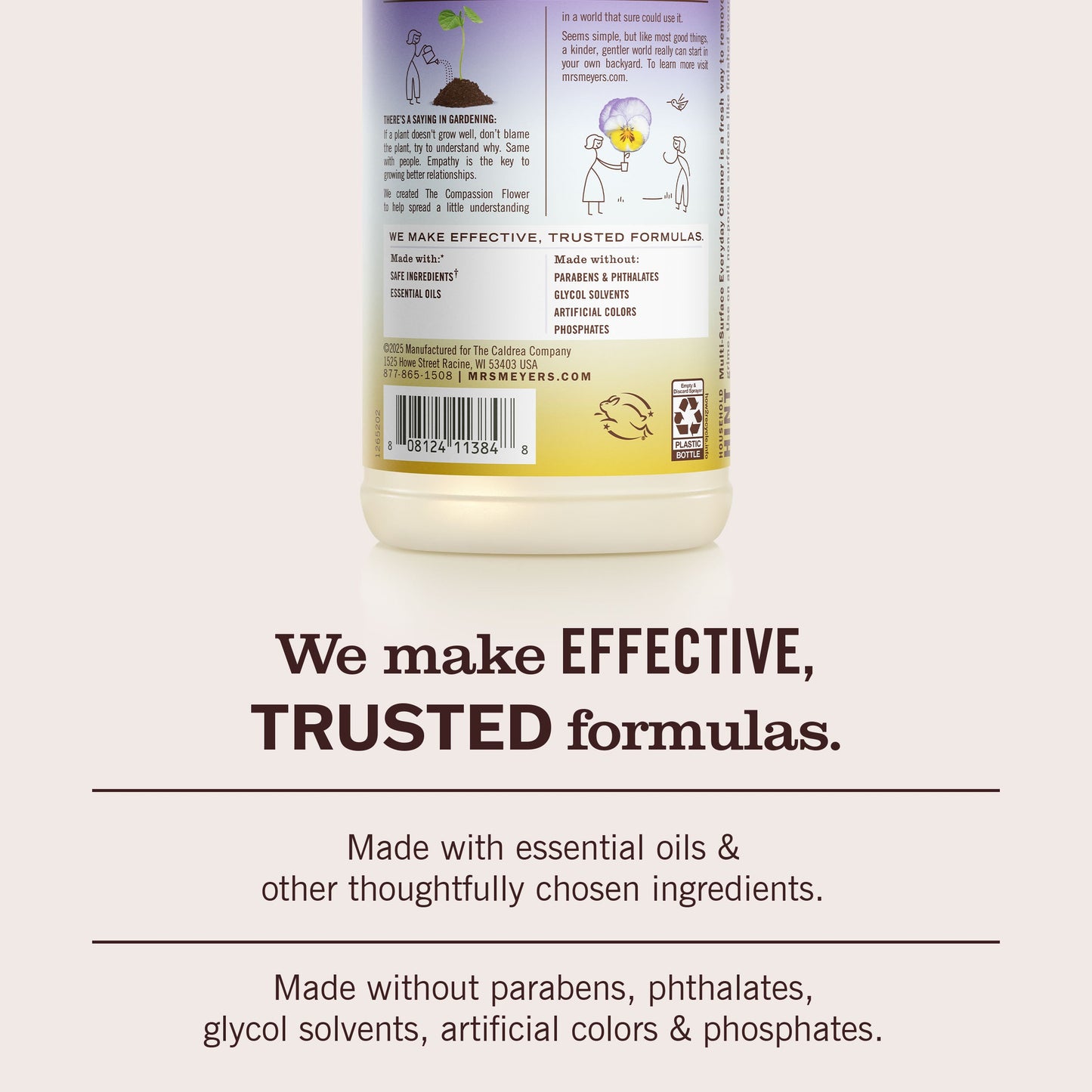 Compassion Flower Multi - Surface Everyday Cleaner Mrs. Meyers - with Everyday Surface Care