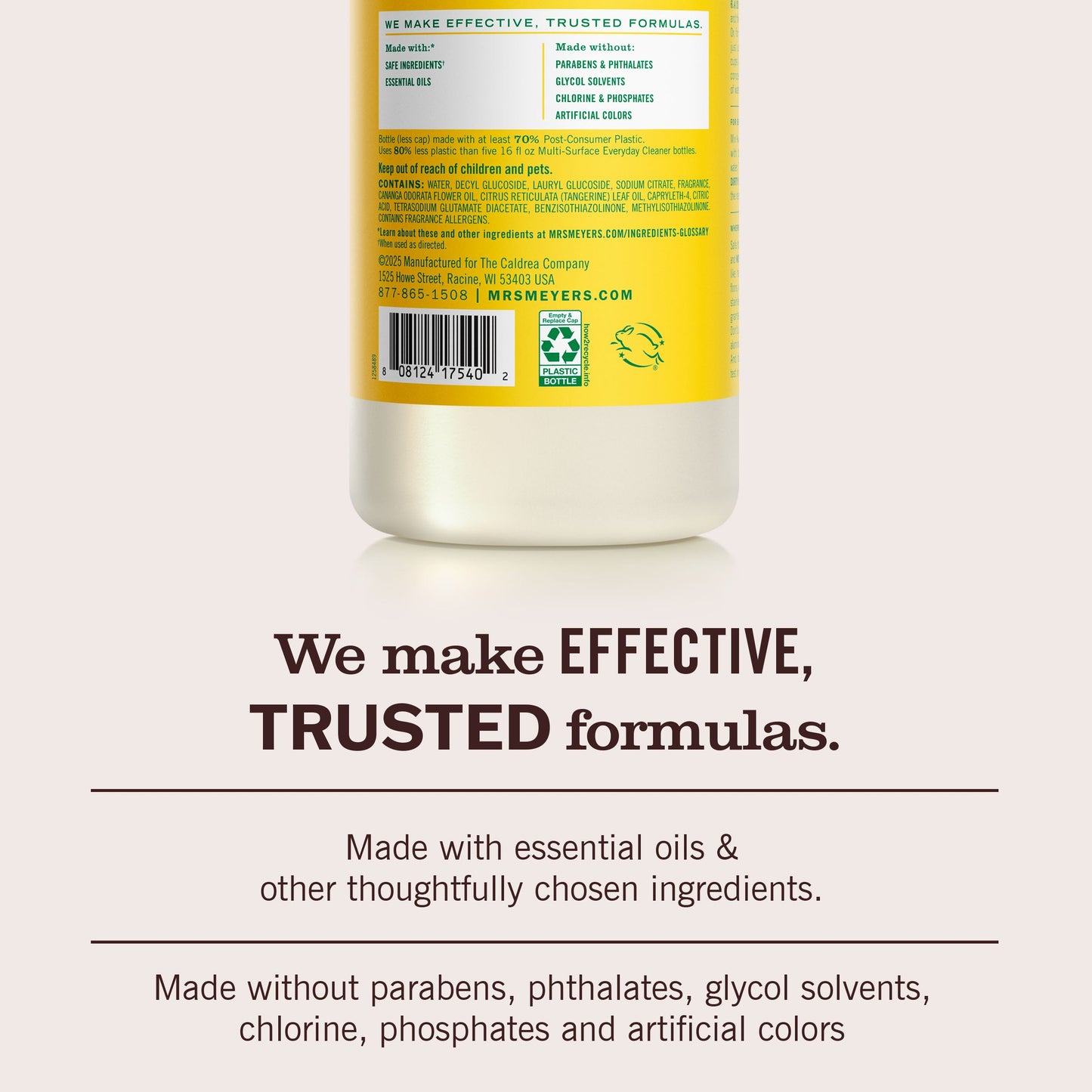 Mrs. Meyers Honeysuckle Multi - Surface Concentrate - with Convenient Concentrated Use