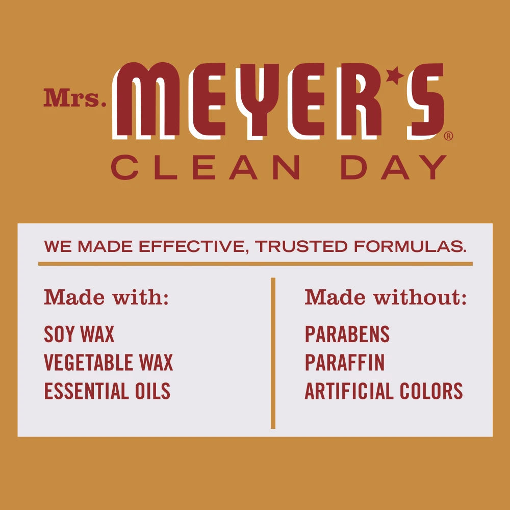 Mrs. Meyers Apple Cider Soy Candle Large - with Garden-Inspired Scent