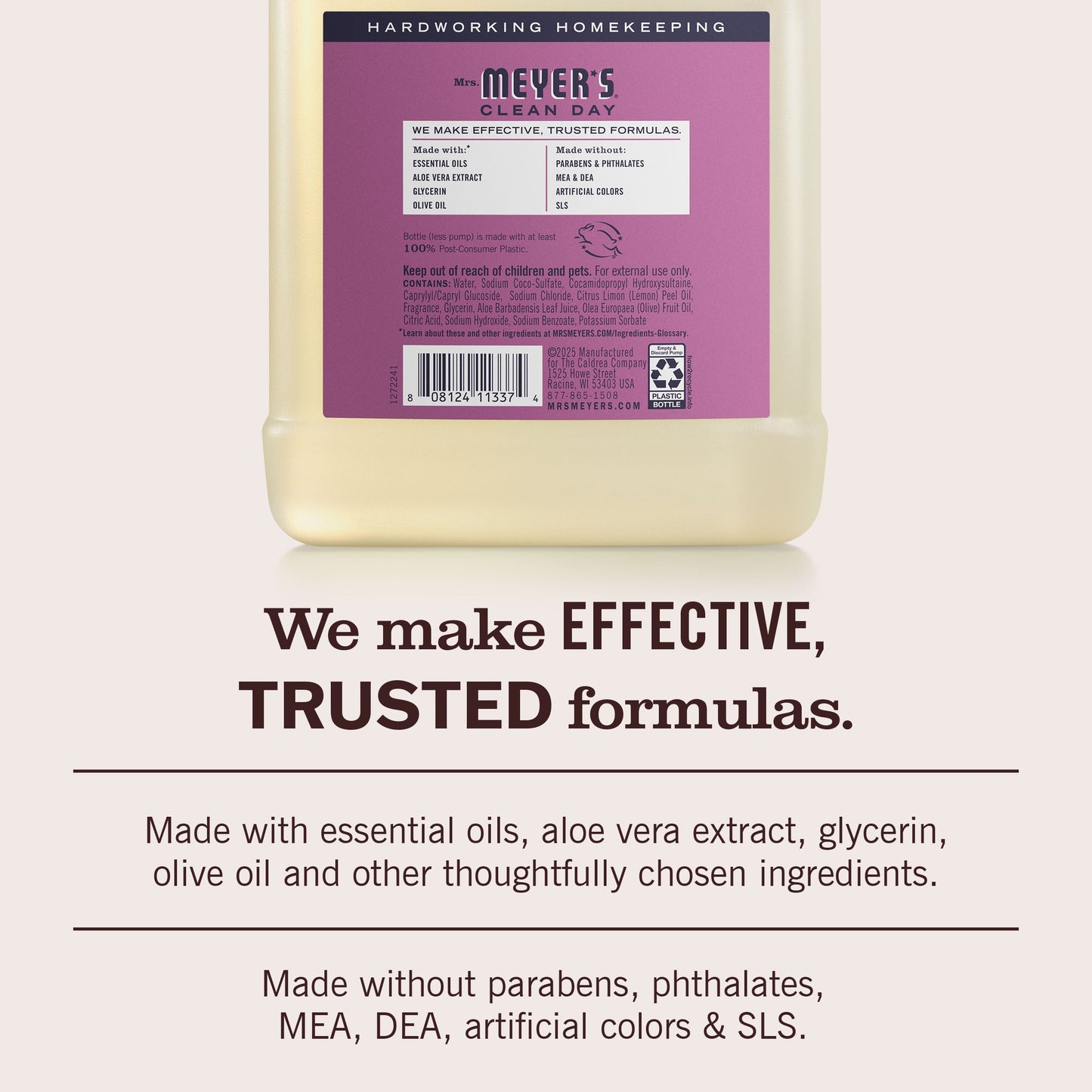 Mrs. Meyers Plum Berry Liquid Hand Soap Refill - with Everyday Cleansing