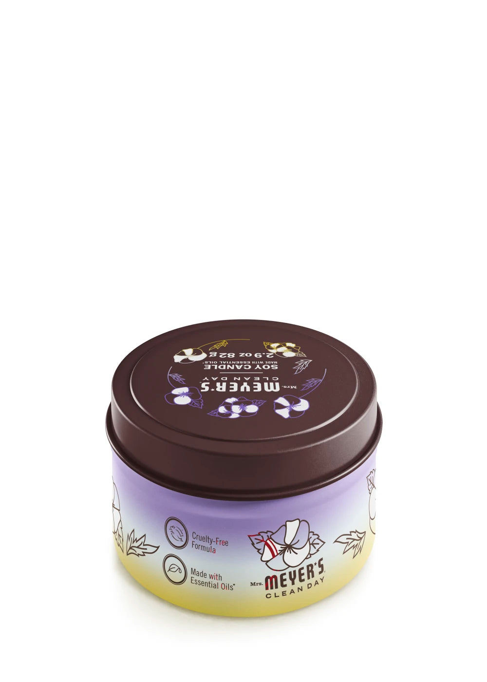 Mrs. Meyers Compassion Flower Tin Candle - with Garden-Inspired Scent