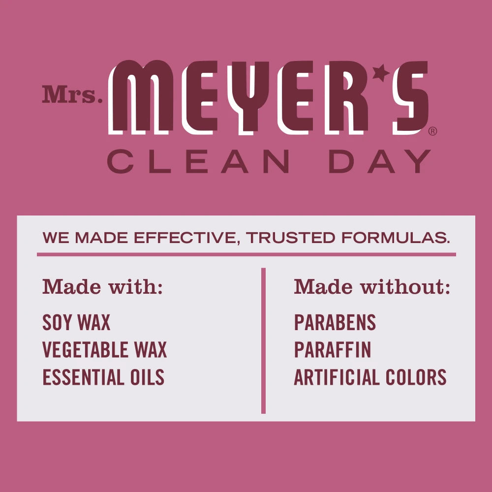 Mrs. Meyers Mum Soy Candle Large - with Garden-Inspired Scent