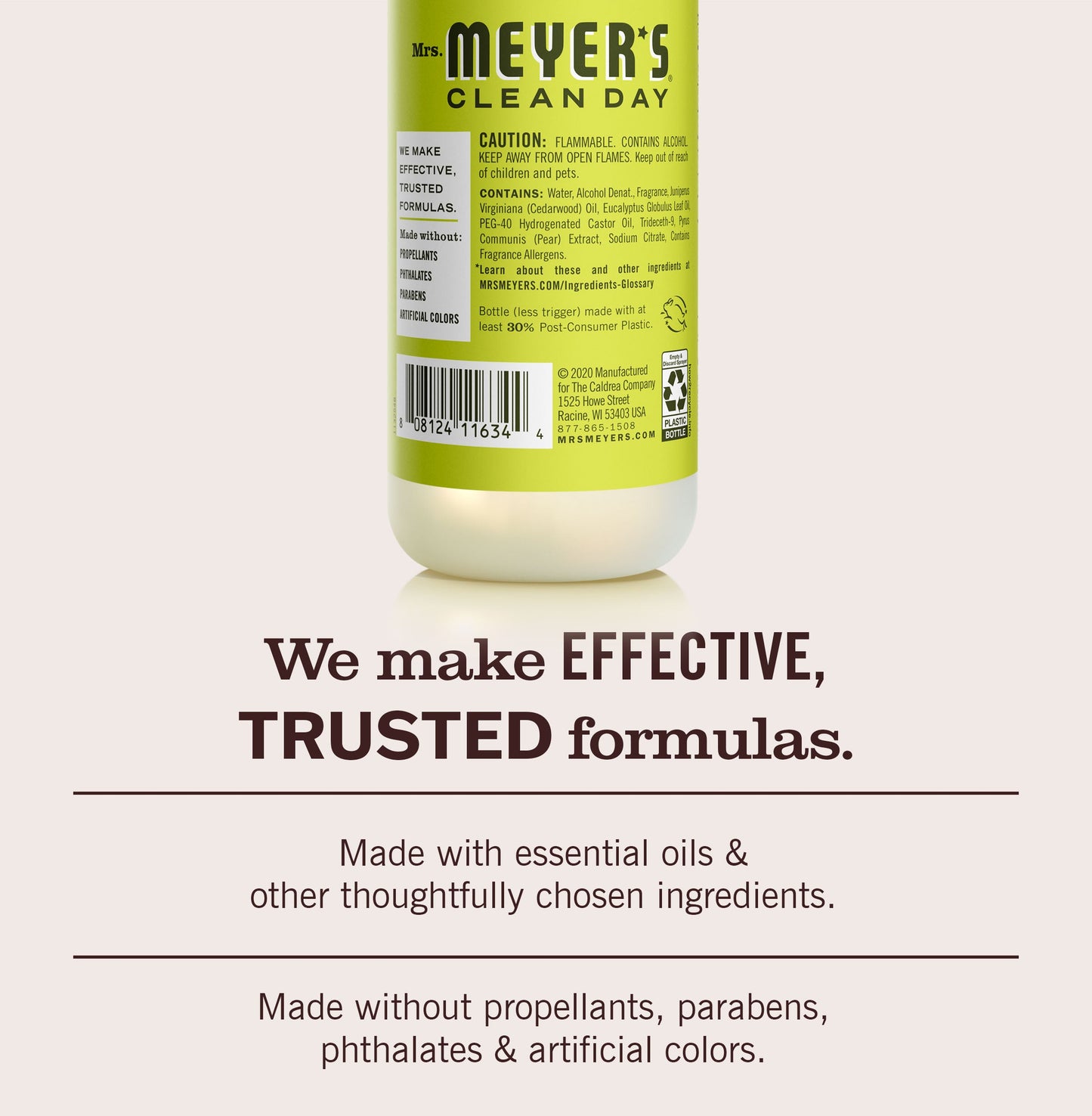 Pear Tree Room Freshener Mrs. Meyers - with Garden-Inspired Scent
