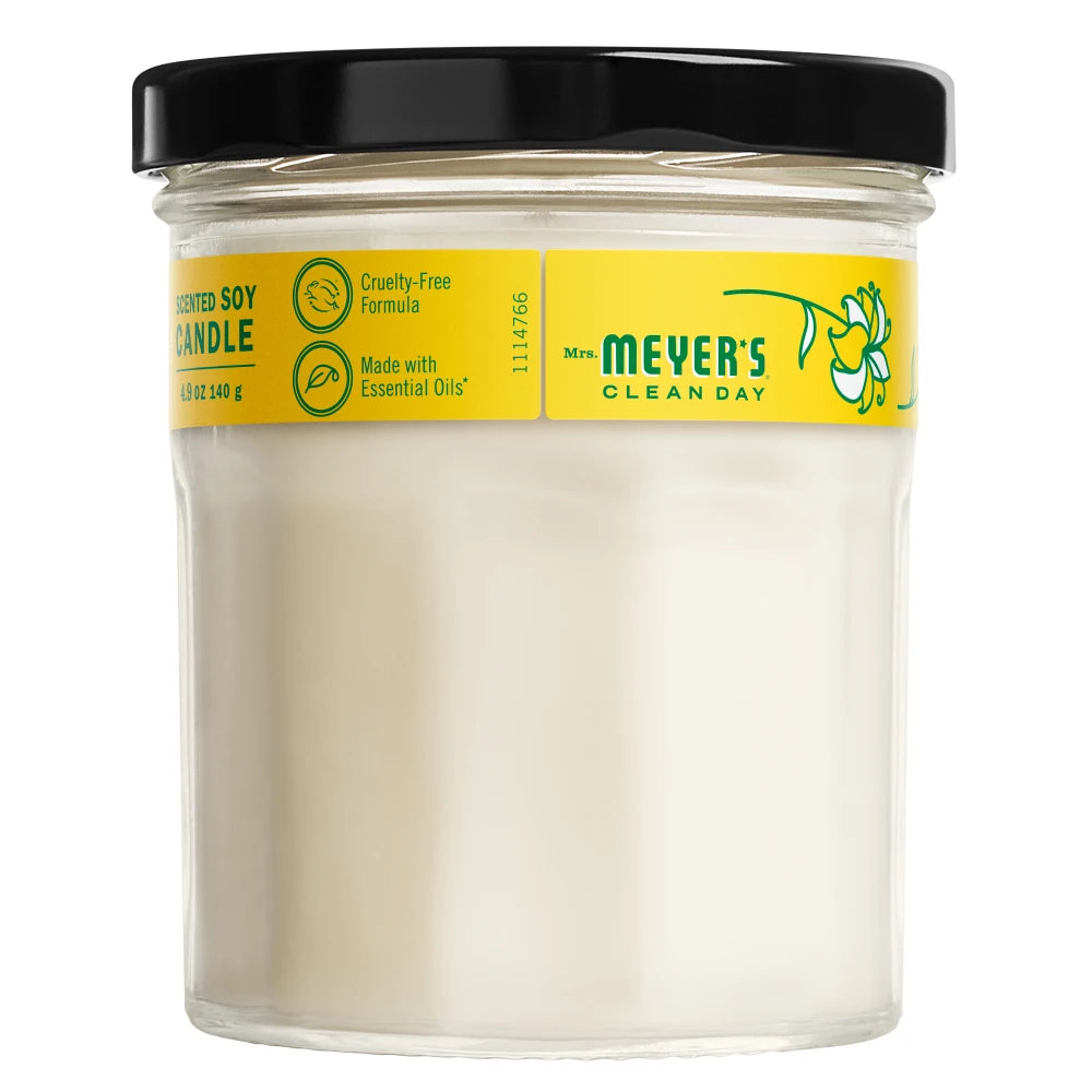 Mrs. Meyers Honeysuckle Soy Candle Small - with Garden-Inspired Scent