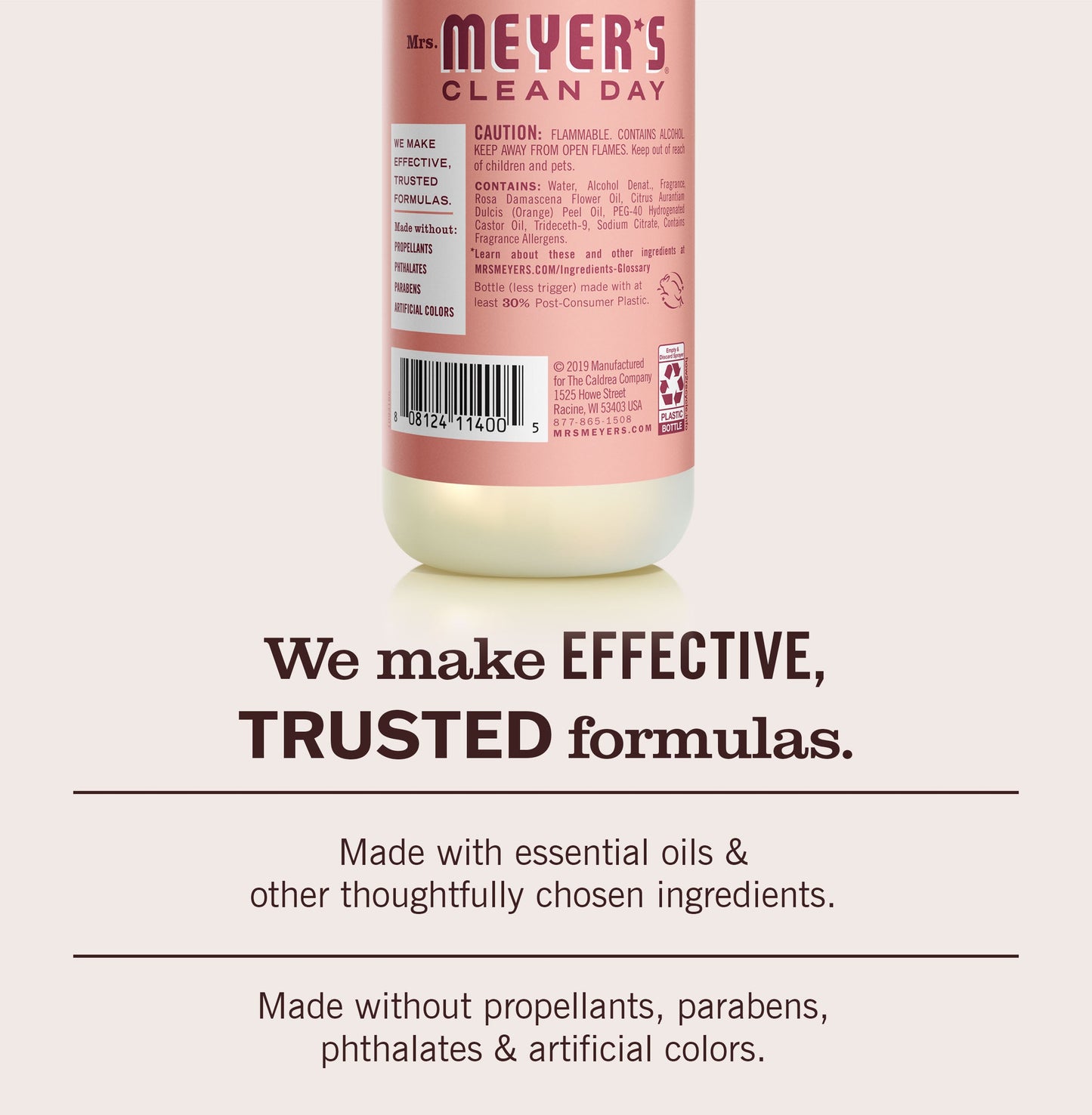 Rose Room Freshener Mrs. Meyers - with Garden-Inspired Scent
