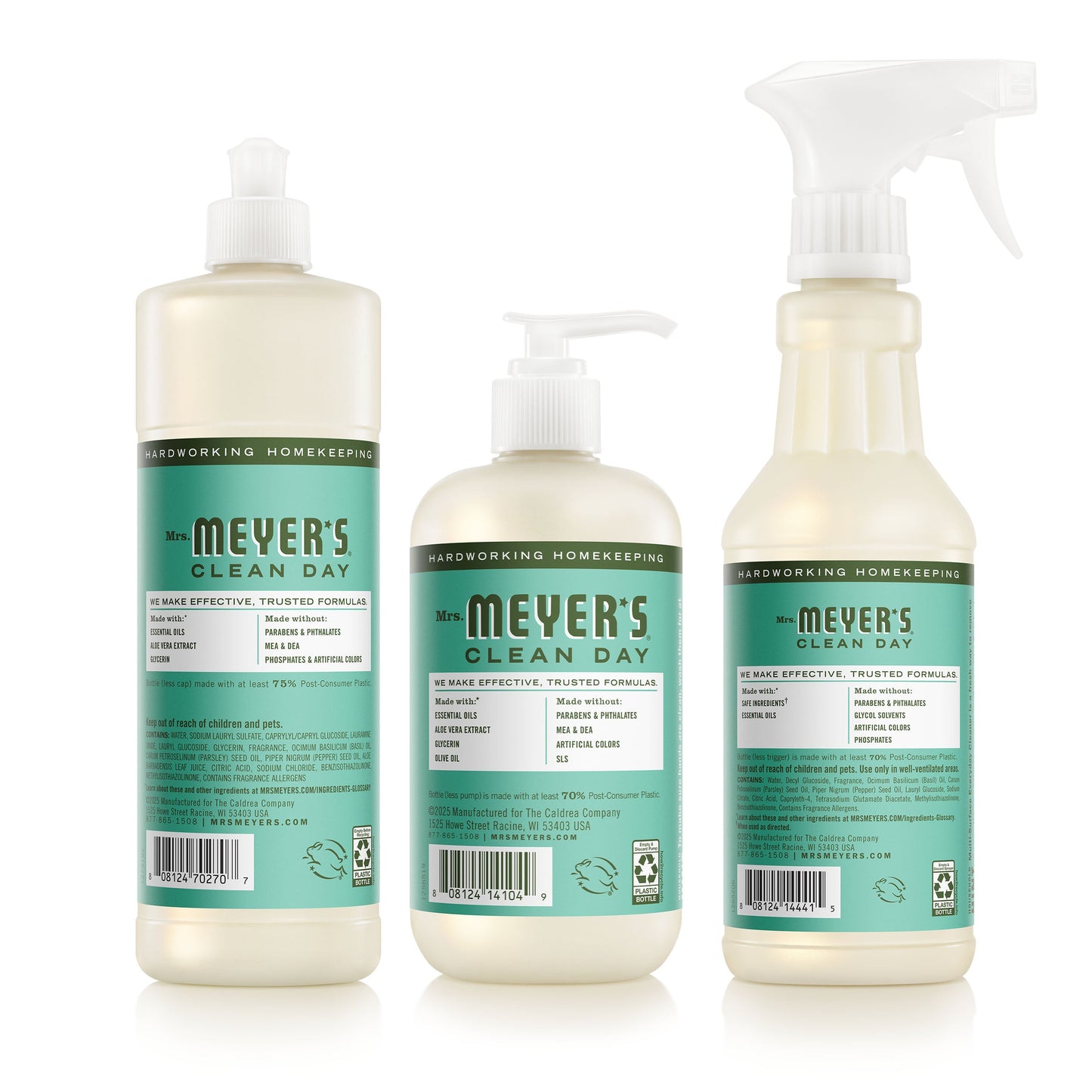 Mrs. Meyers Basil Kitchen Basics Set - with Everyday Cleansing