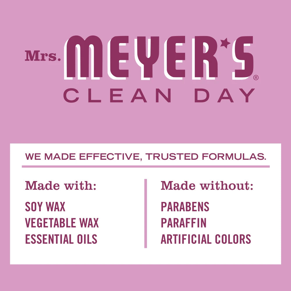 Mrs. Meyers Peony Soy Candle Small - with Garden-Inspired Scent