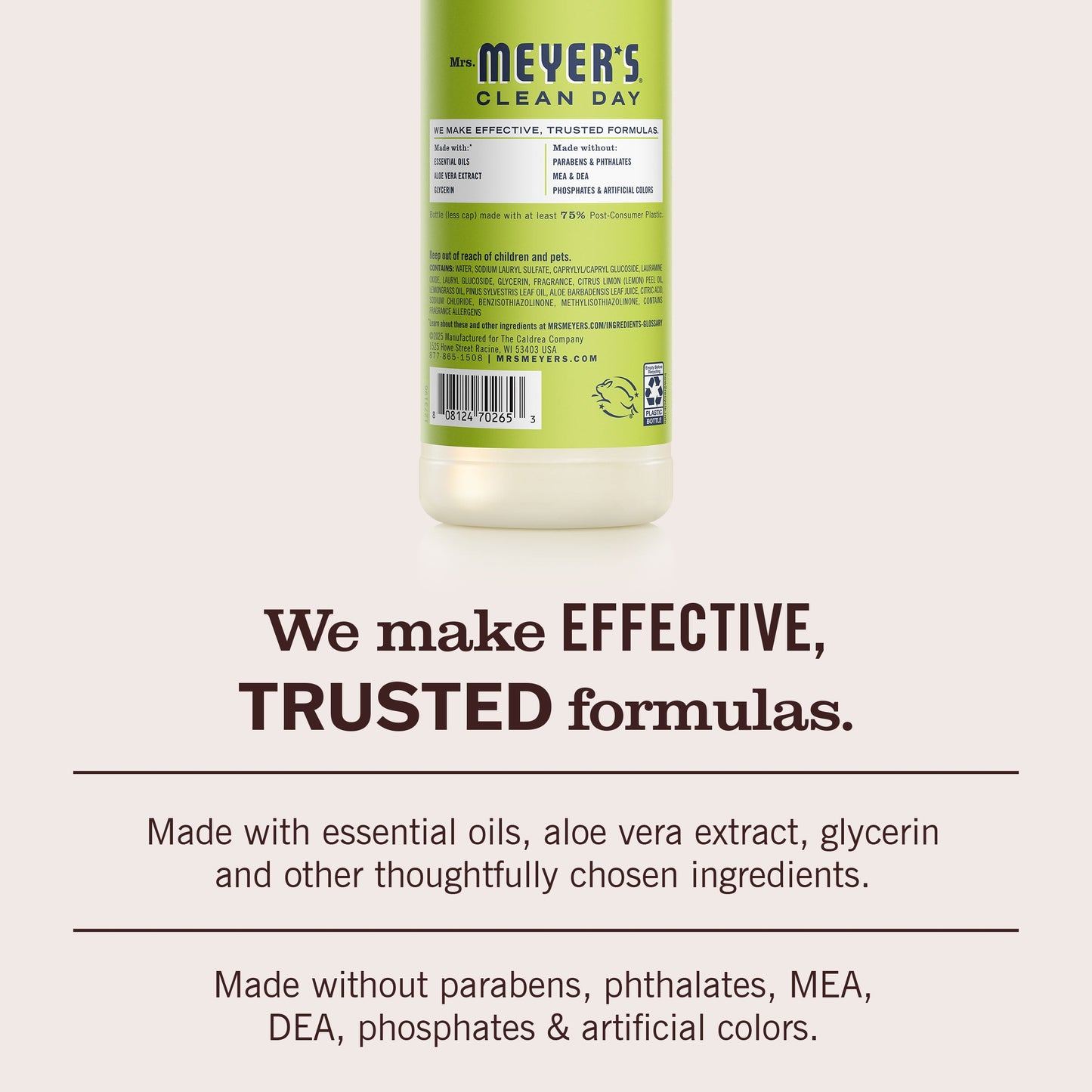 Mrs. Meyers Lemon Verbena Dish Soap - with Kitchen Cleanup