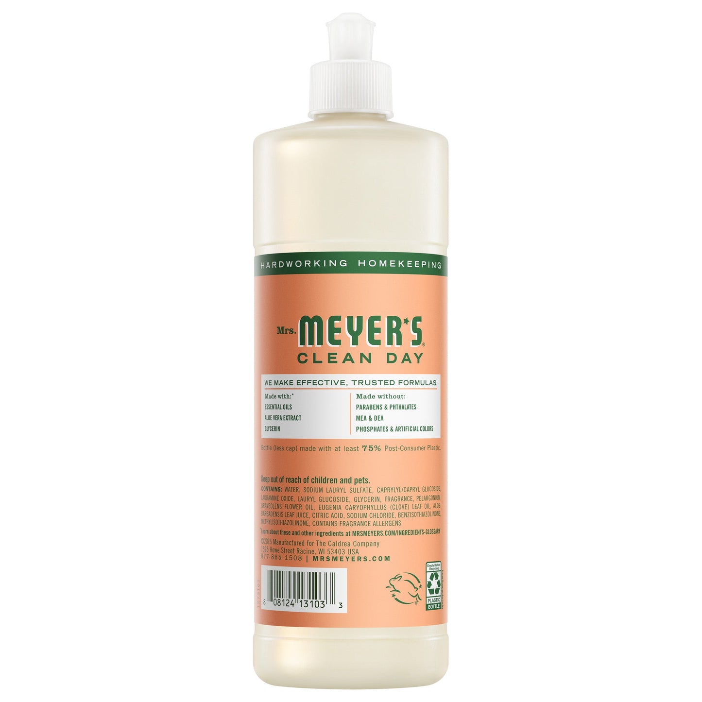 Mrs. Meyers Geranium Dish Soap - with Kitchen Cleanup