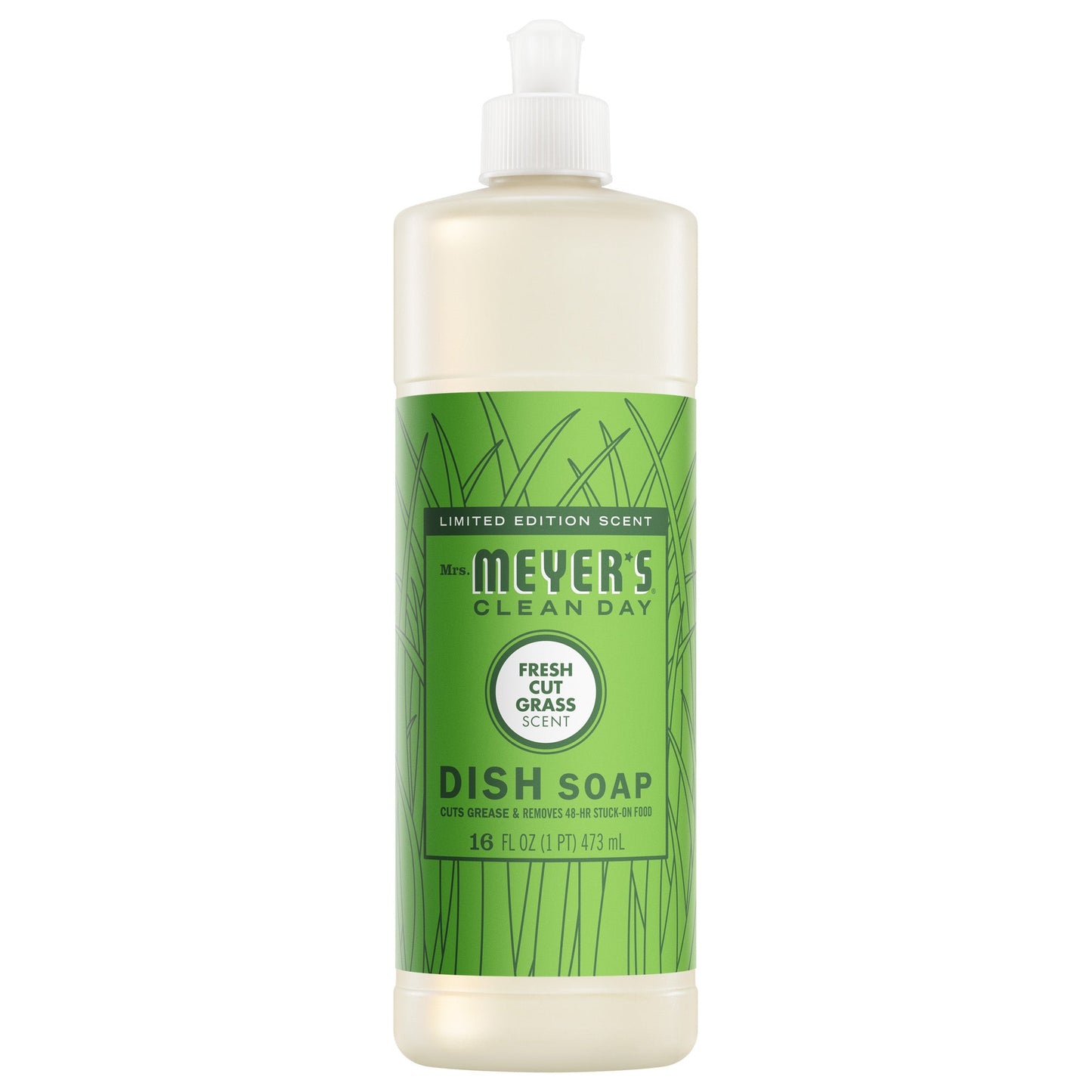 Fresh Cut Grass Liquid Dish Soap Mrs. Meyers - with Kitchen Cleanup