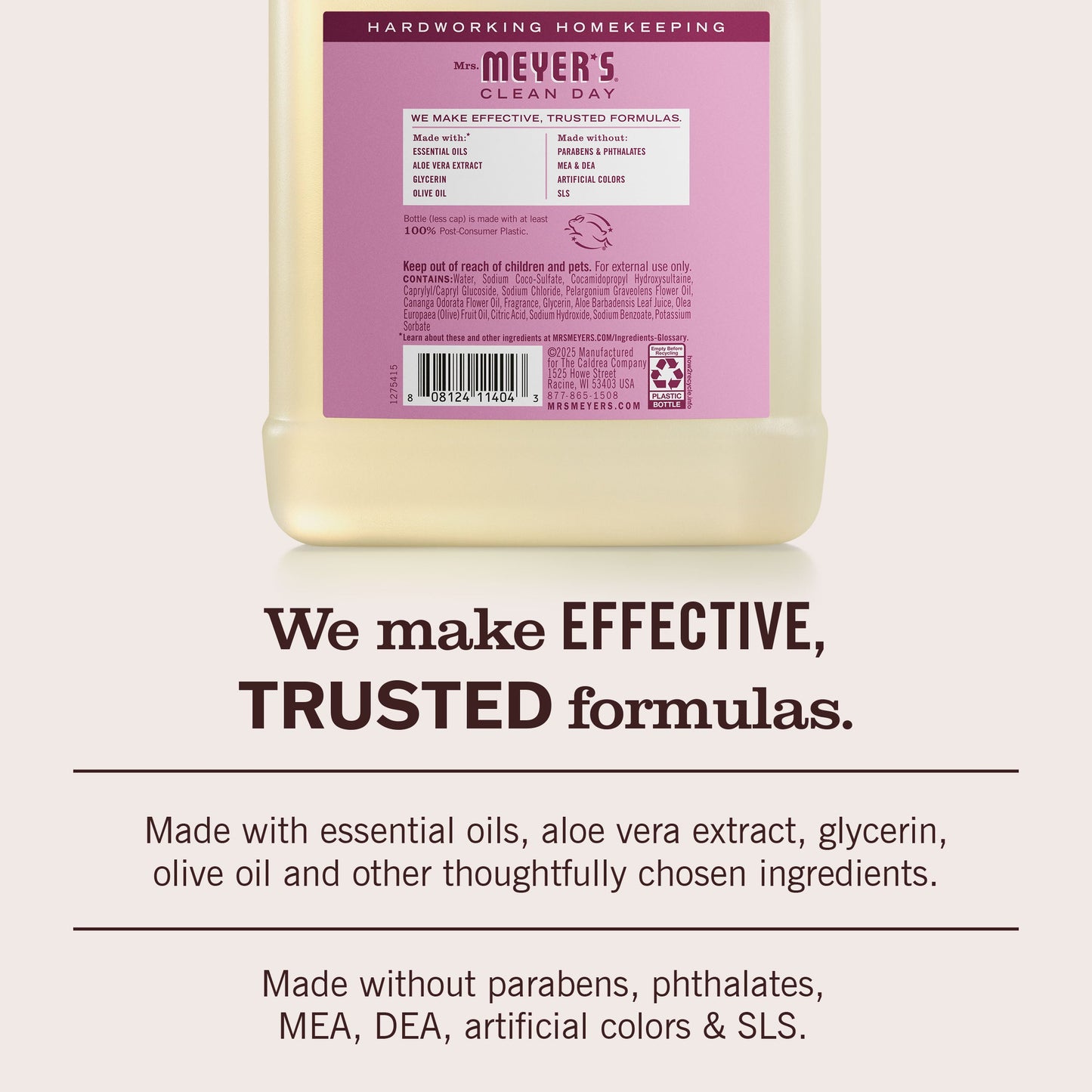 Mrs. Meyers Peony Liquid Hand Soap Refill - with Everyday Cleansing