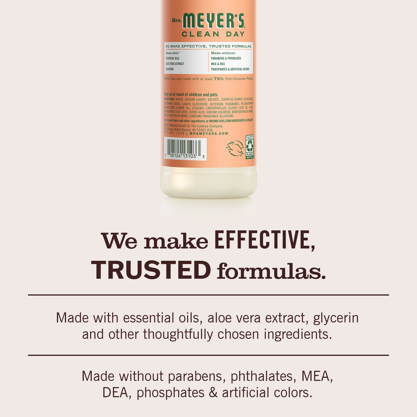Mrs. Meyers Geranium Dish Soap - with Kitchen Cleanup