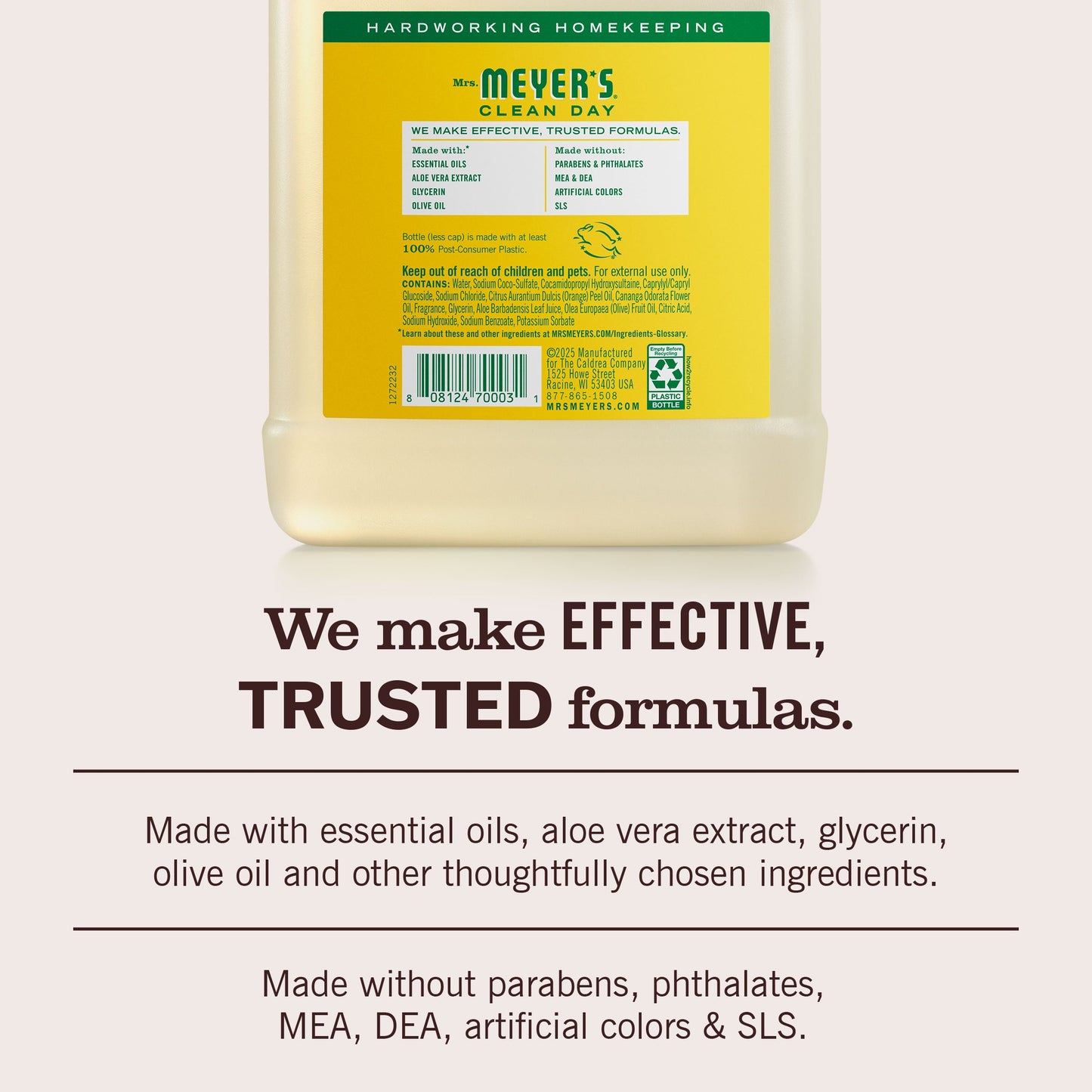 Mrs. Meyers Honeysuckle Liquid Hand Soap Refill - with Everyday Cleansing