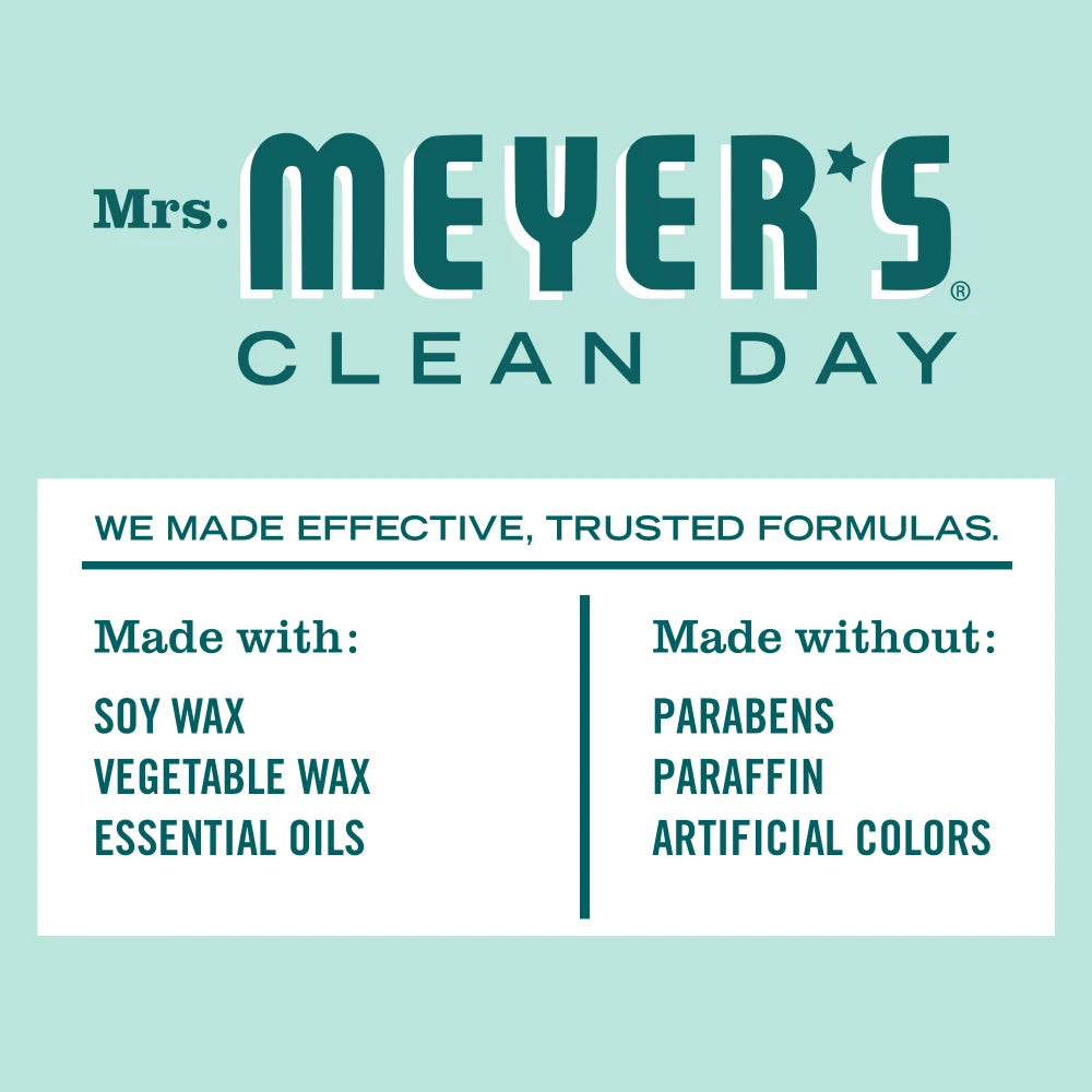 Mint Tin Candle Mrs. Meyers - with Garden-Inspired Scent