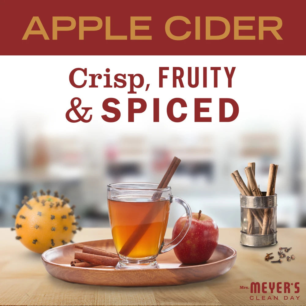 Mrs. Meyers Apple Cider Tin Candle - with Garden-Inspired Scent