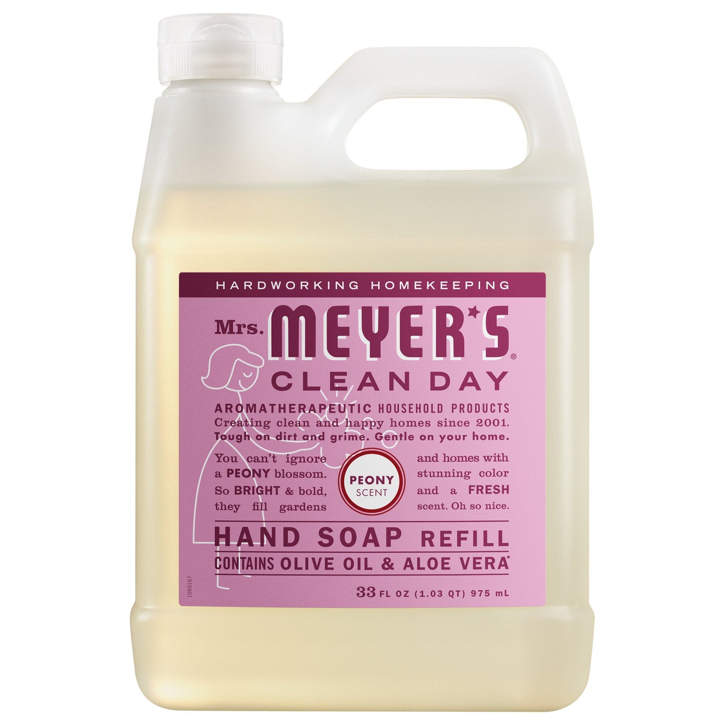 Mrs. Meyers Peony Liquid Hand Soap Refill - with Everyday Cleansing