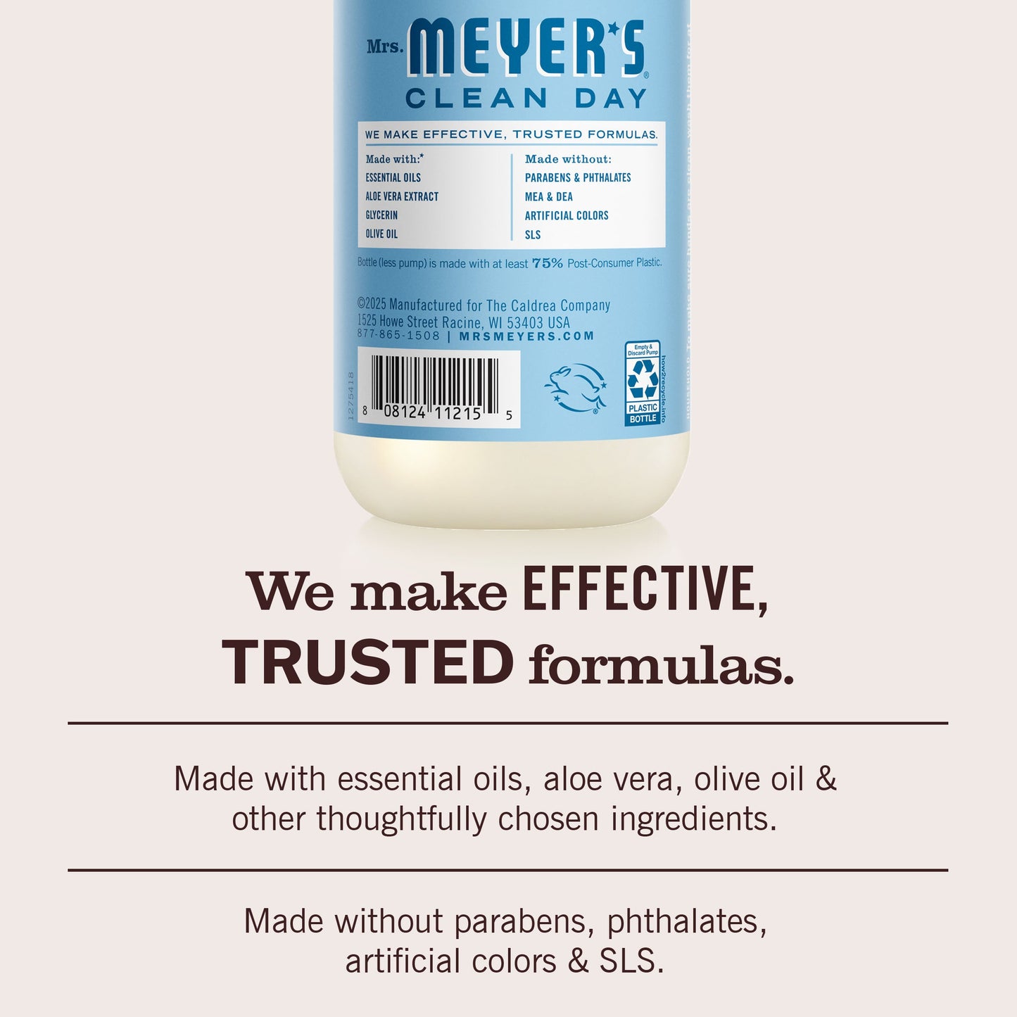 Mrs. Meyers Rain Water Liquid Hand Soap - with Everyday Cleansing