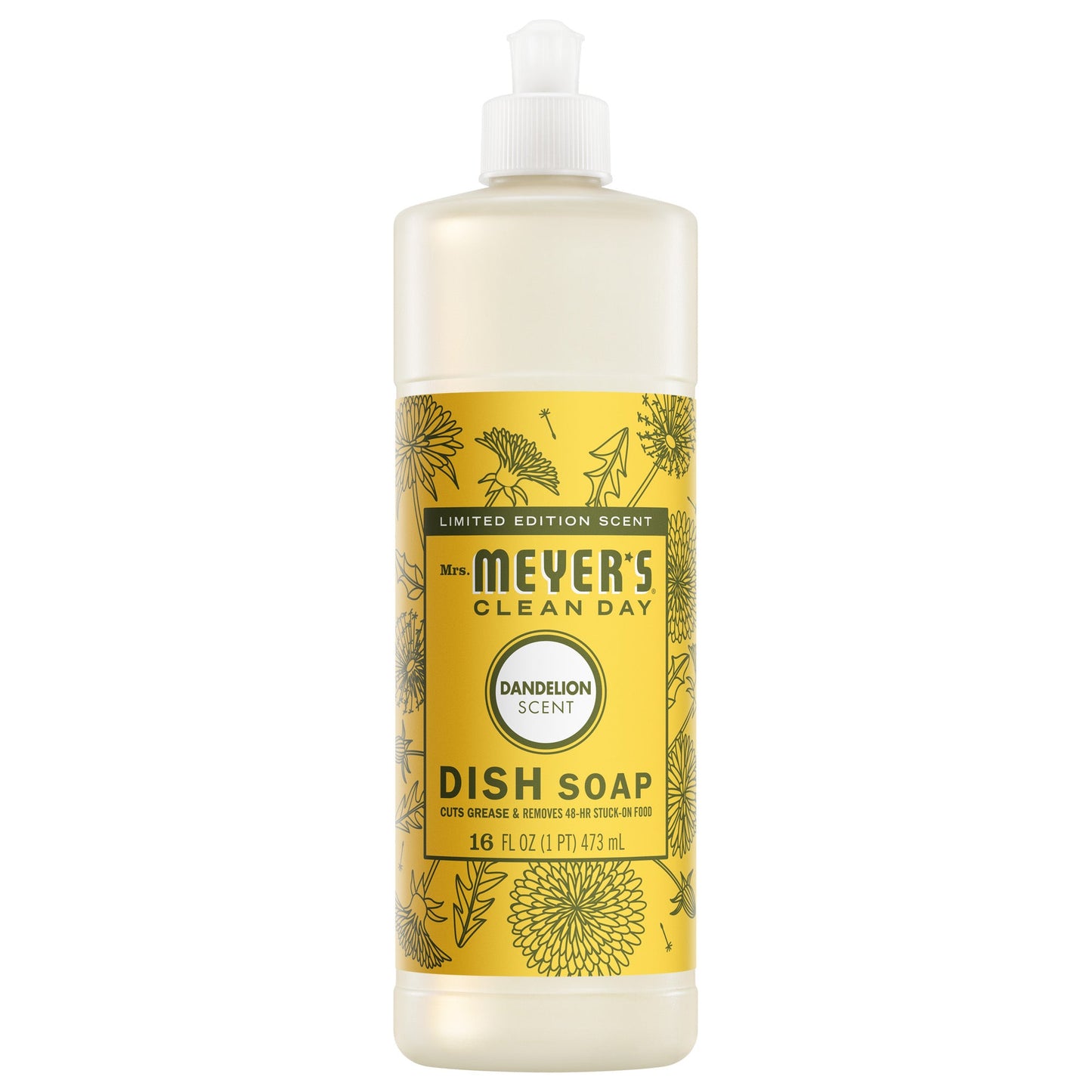Mrs. Meyers Dandelion Dish Soap - with Kitchen Cleanup