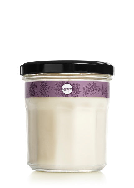 Elderberry Soy Candle Large - with Garden-Inspired Scent