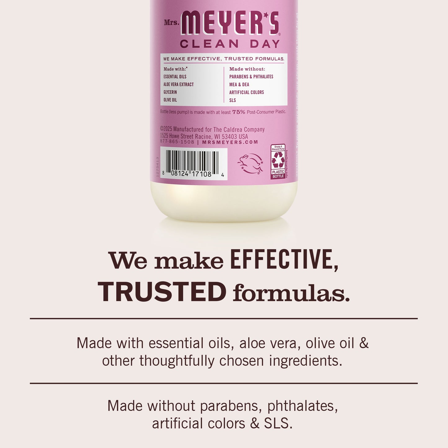 Mrs. Meyers Peony Liquid Hand Soap - with Everyday Cleansing