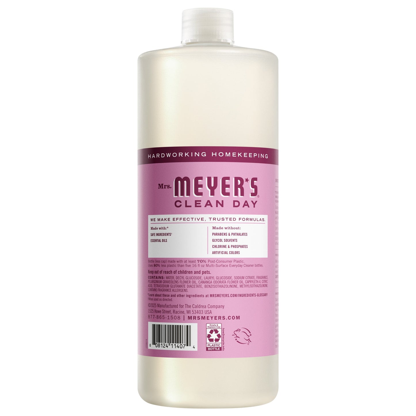 Mrs. Meyers Peony Multi - Surface Concentrate - with Convenient Concentrated Use