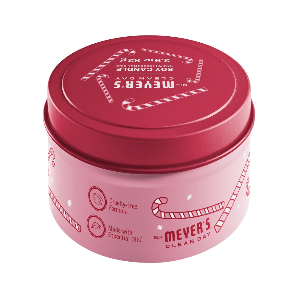 Mrs. Meyers Peppermint Tin Candle - with Garden-Inspired Scent